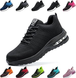PINTUTU Chaussures De Sécurité Hommes Femmes Légères - Baskets Antidérapantes Respirantes Confortables