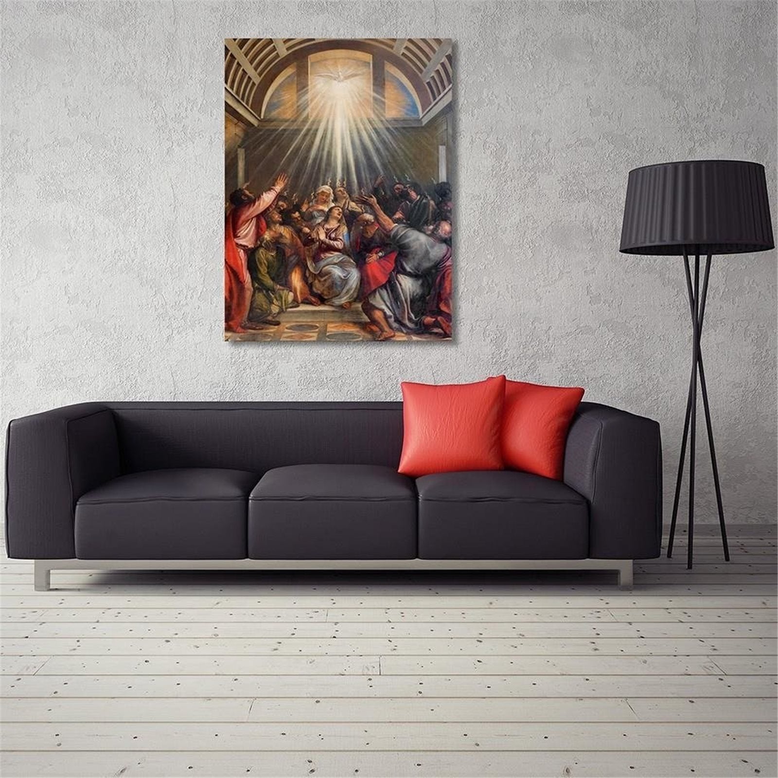 Tableau titian de la pentecôte à venise - 40 x 60 cm - 3