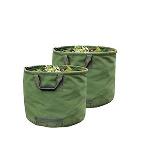 Sacchi da giardinaggio extra resistenti da 125 litri con manici (H45,7 cm, D55,8 cm), sacchi verdi per la raccolta delle foglie in tela militare. | Leroy Merlin
