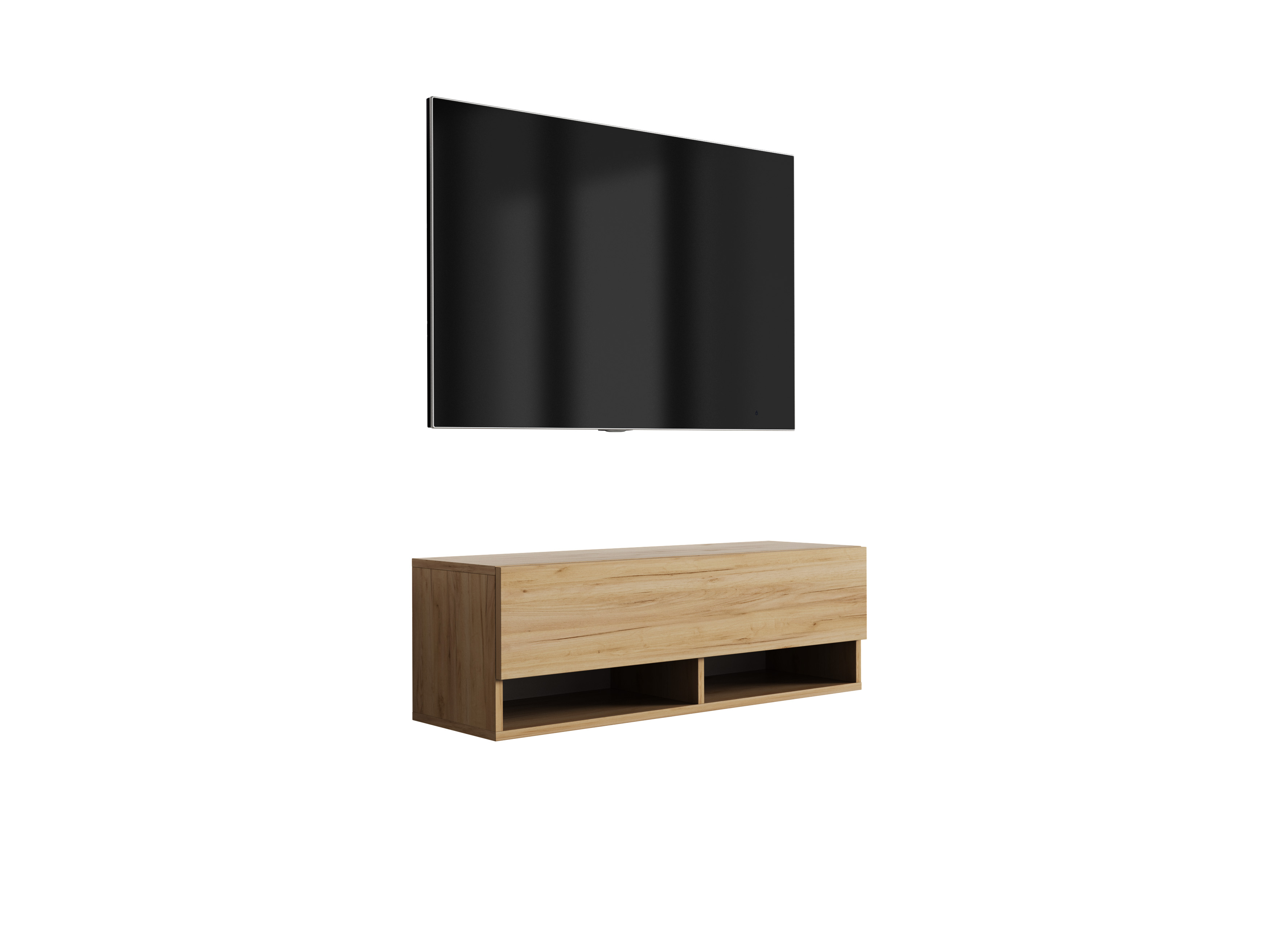 Szafka RTV : Dąb Craft, 100 × 32 × 34 cm