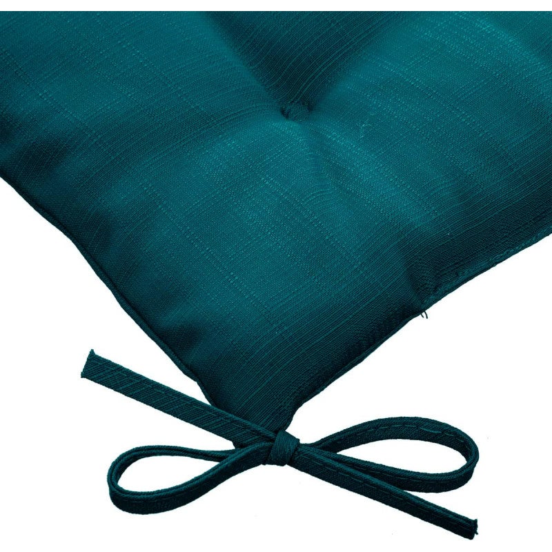 Galette de chaise d'extérieur Korai - 40 x 40 cm - Vert canard - 4