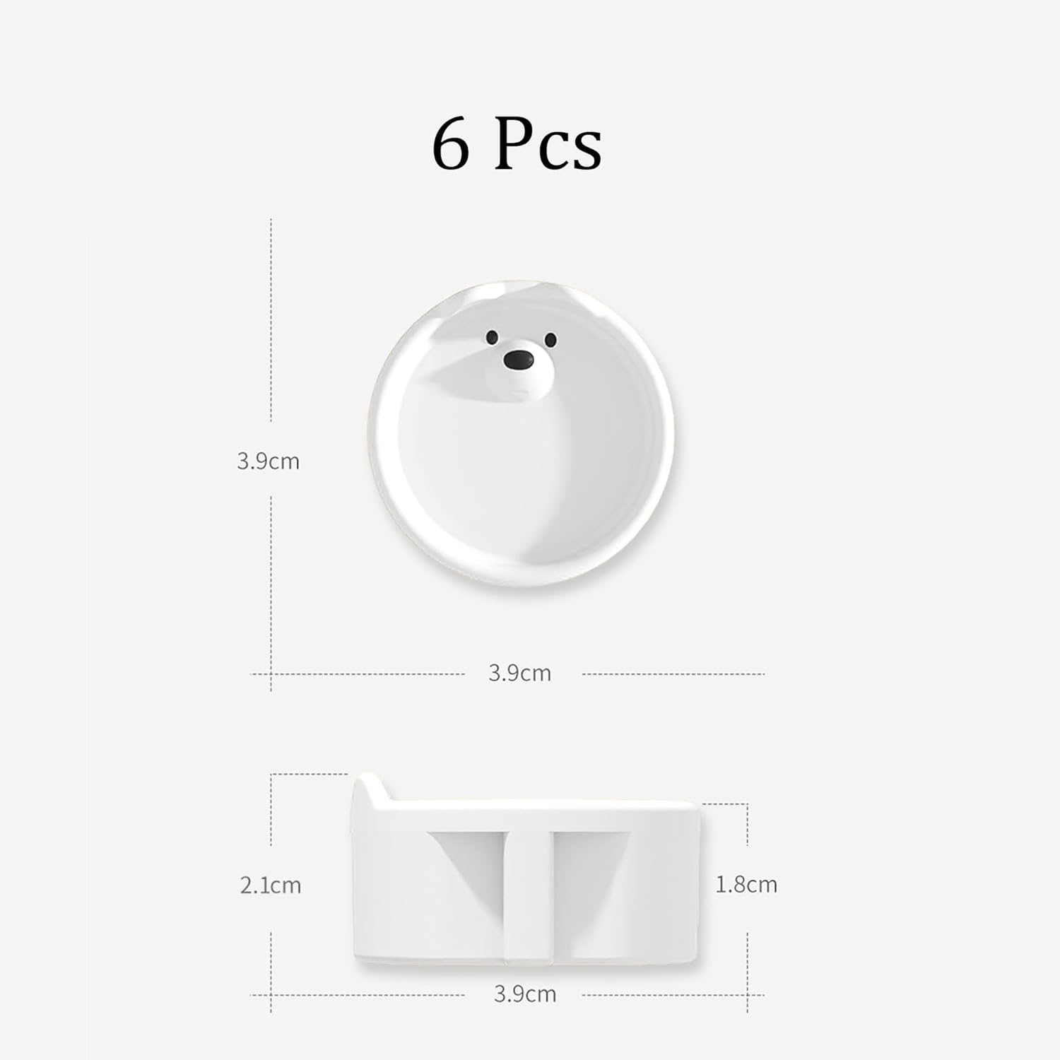 (6 blancs)Cache-prise en silicone pour prise de courant/protection contre la poussière, cuisine, buanderie, protection contre les éclaboussures - 2