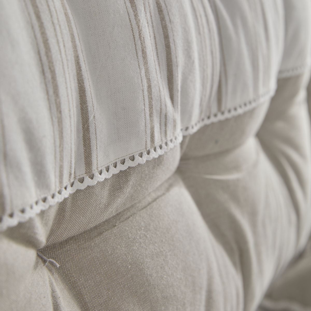 Tête de lit coussin coton uni CHARME - 3