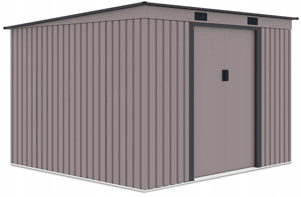 Domek Ogrodowy Narzędziowy Metalowy OREGON 261x241cm Schowek na Narzędzia 1 szt