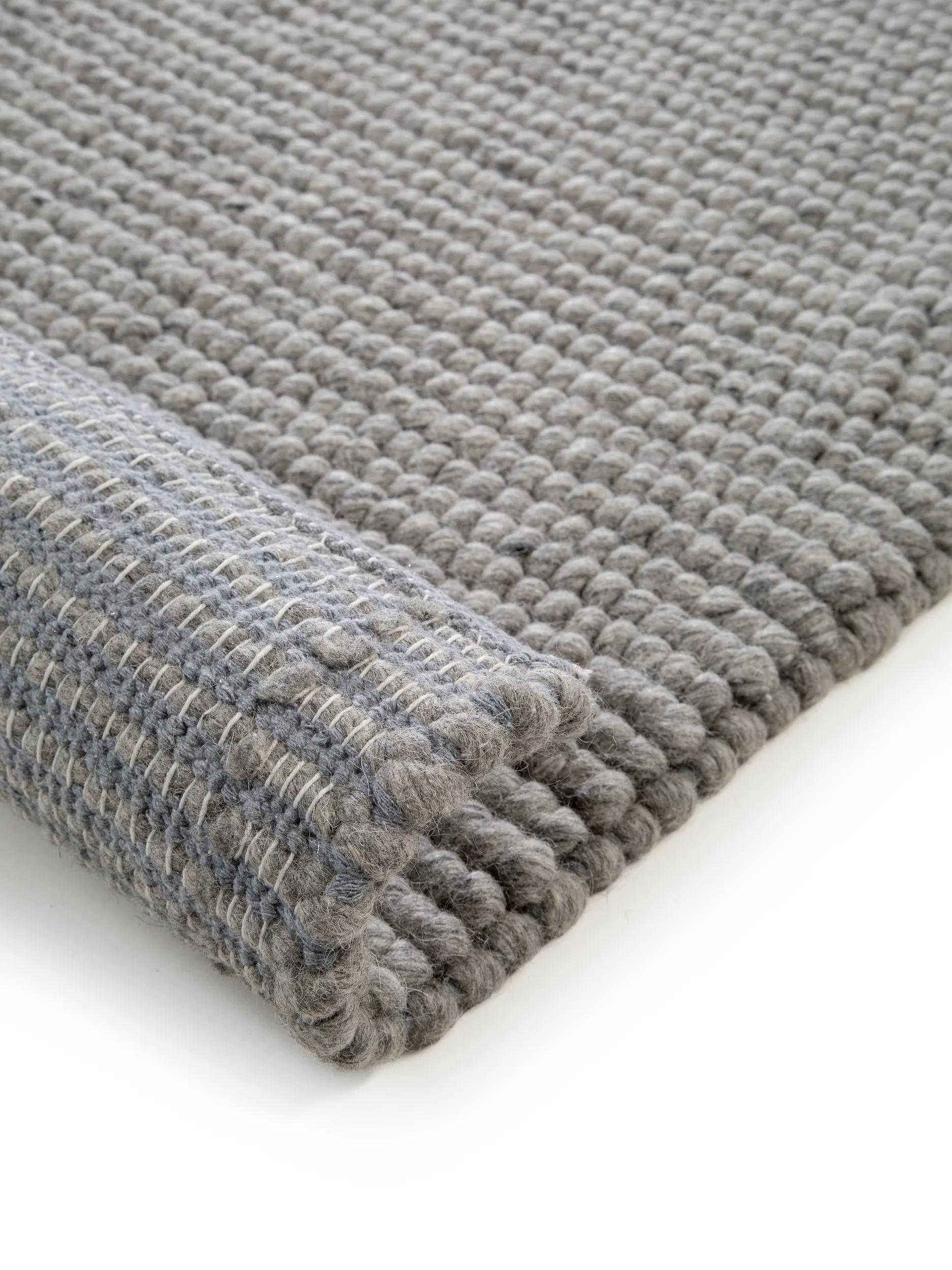 BENUTA - Tapis de laine Beads gris 200x300 cm - 5