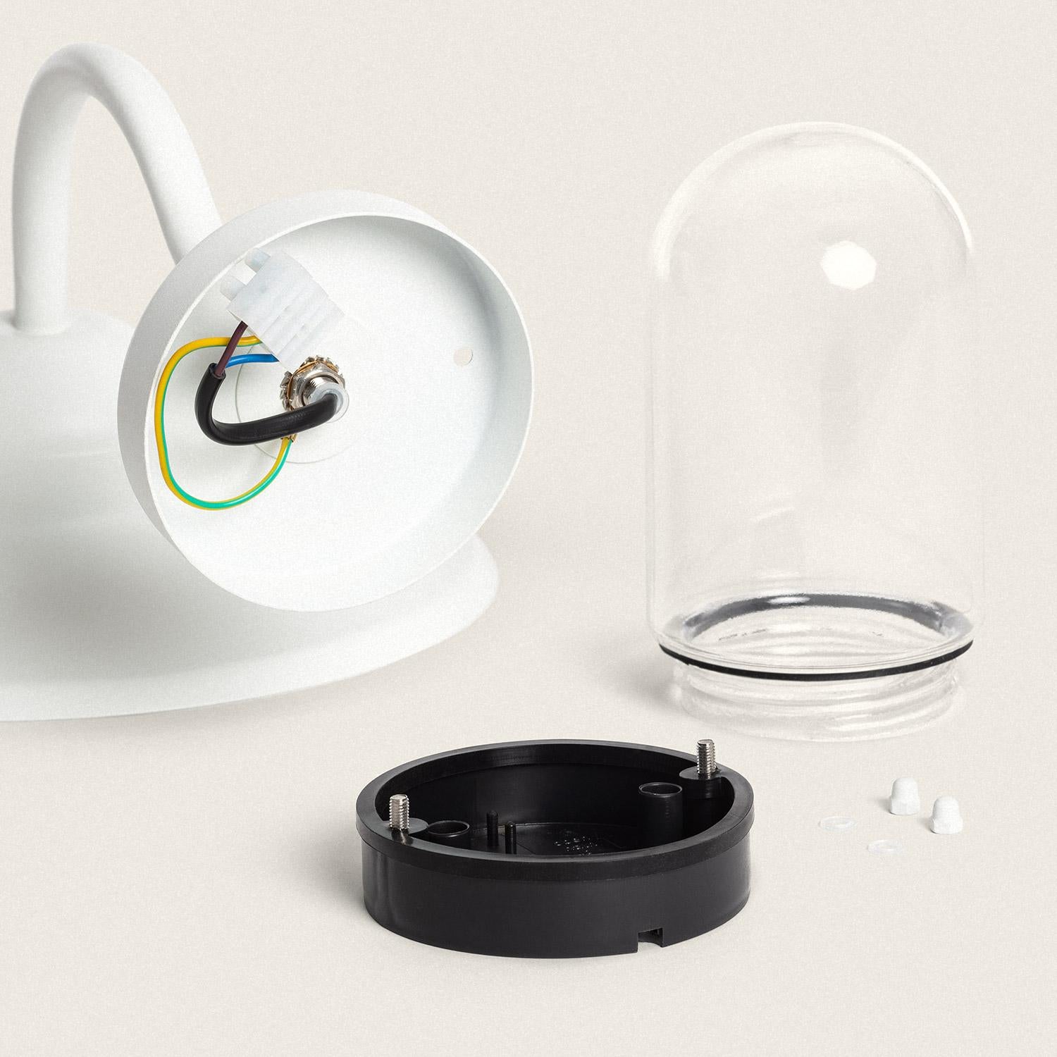 Lampe Murale Extérieure Aluminium Adaoua Blanc - 2