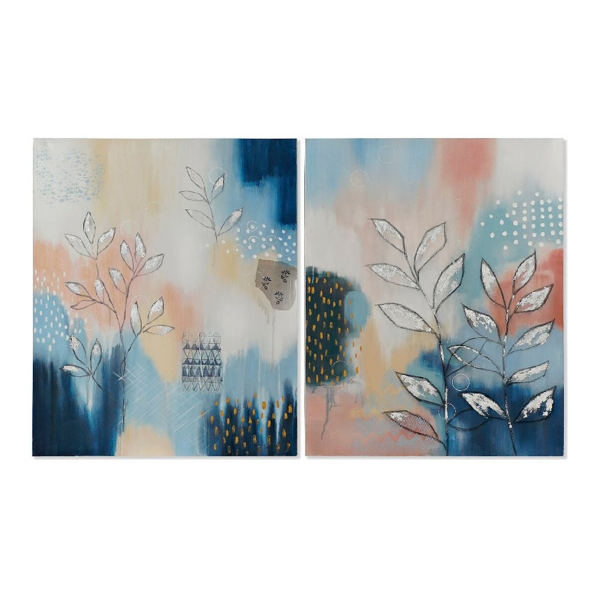 Cuadro dkd home decor branches abstracto 80 x 4 x 100 cm moderno (2 unidades) 8424001765881 s3013490 dkd home decor