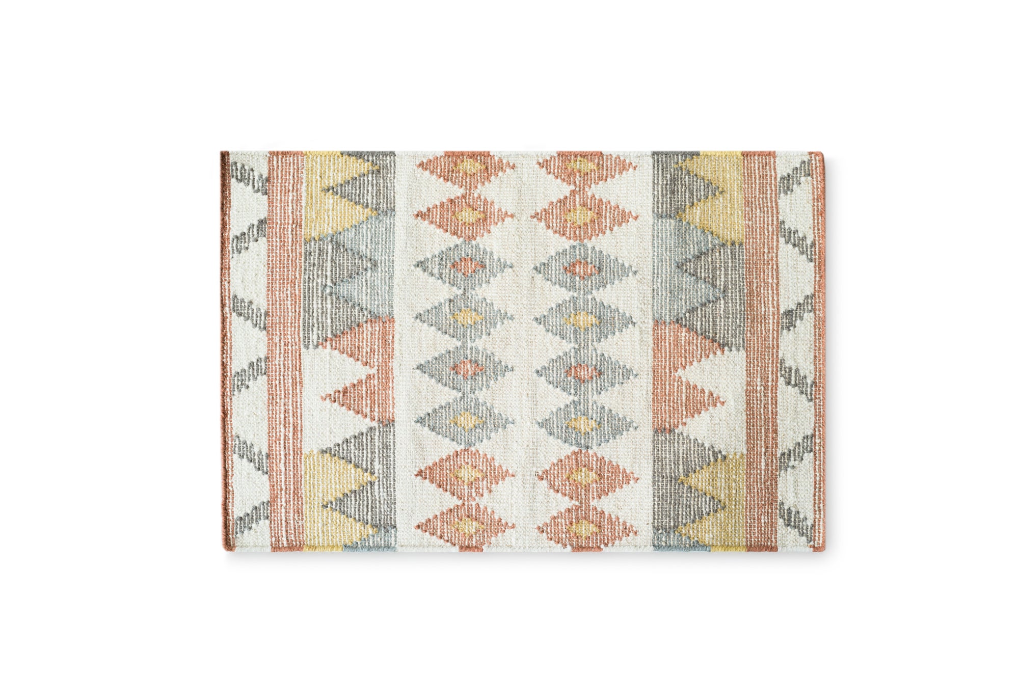 Dywan jutowy Kilim multicolor 60x90 cm – mały dywan dekoracyjny z naturalnych włókien do przedpokoju i sypialn
