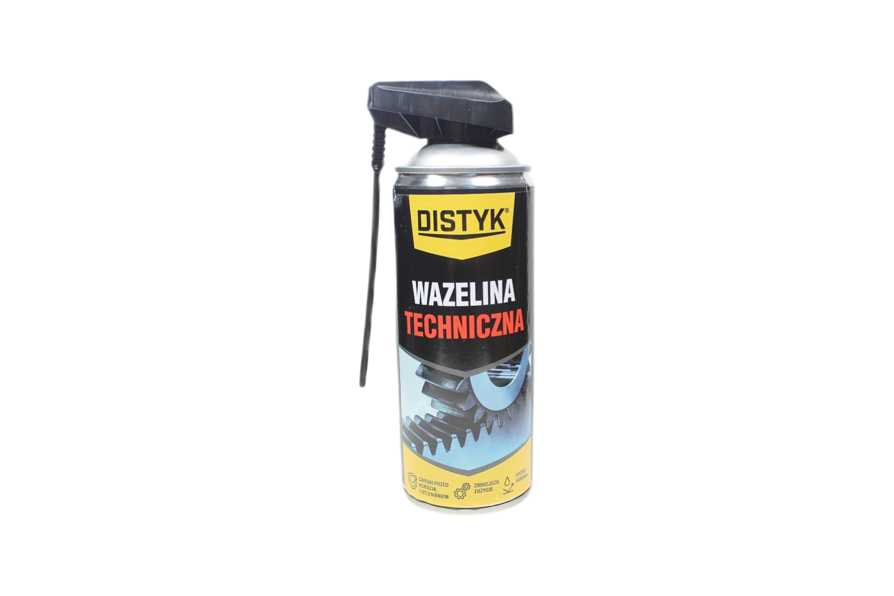 Biała wazelina techniczna do metalu i plastiku 400ml spray DISTYK