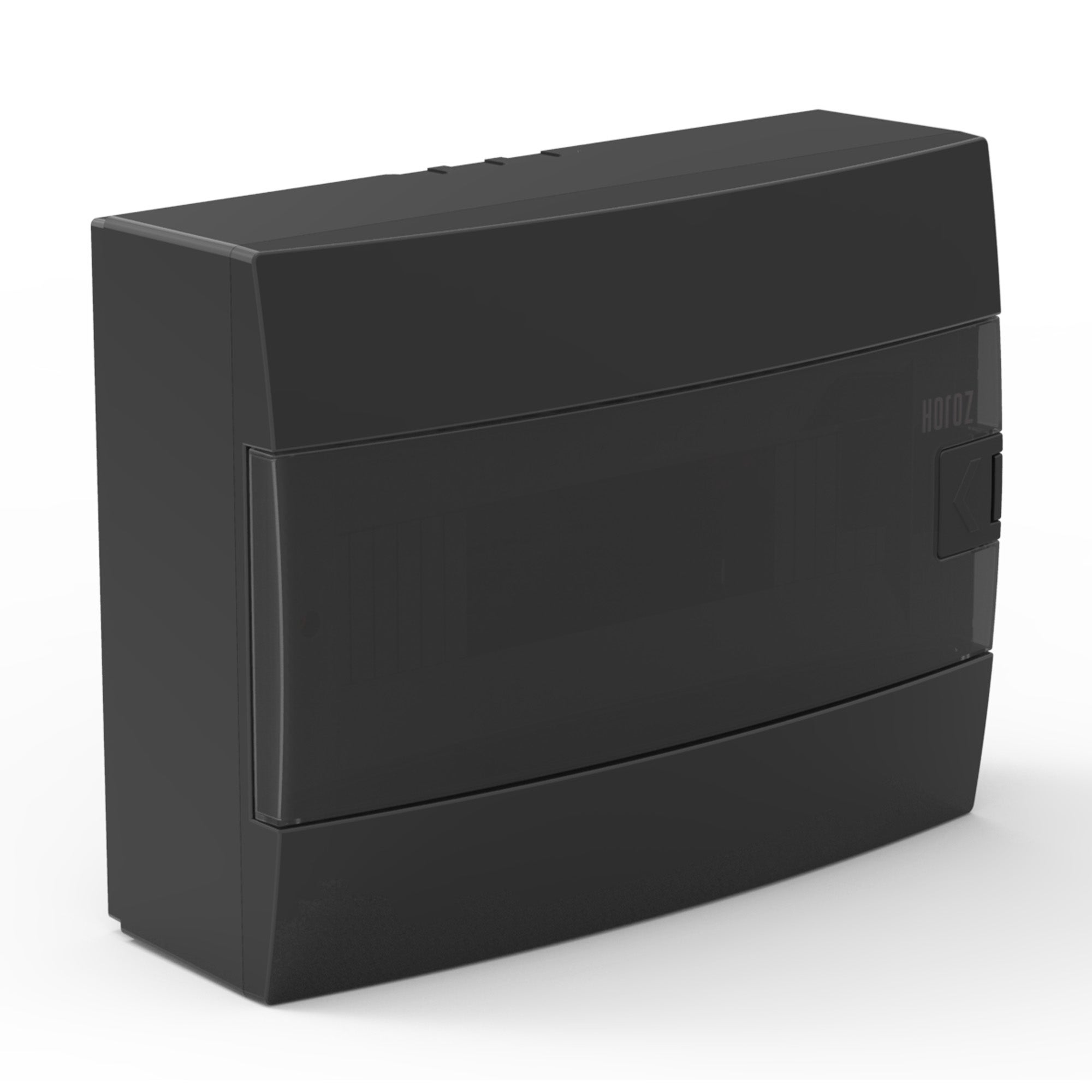 Rozdzielnica elektryczna natynkowa 12-modułowa czarna dymna 285x223x110mm HOROZ ELECTRIC