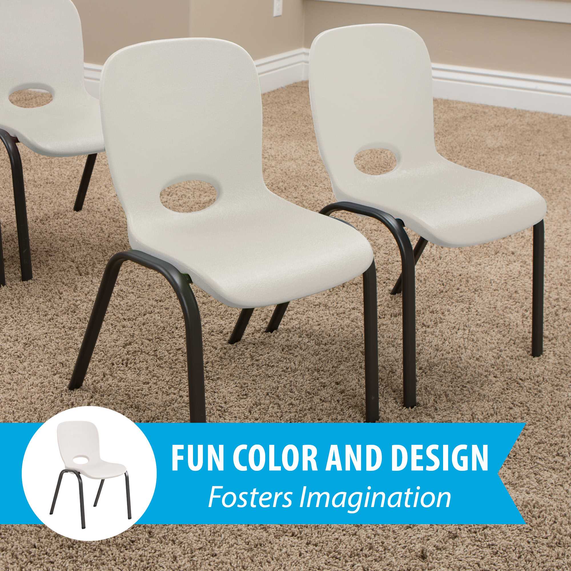 Chaises pour Enfants Empilables Pack x 4 LIFETIME #80383 - 2