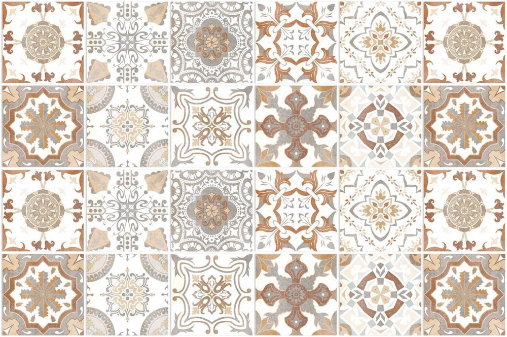 (20*20cm)24 Pcs Autocollants de Carreaux Doré Peel and Stick Dosseret, Imperméable à l'eau Résistant à l'huile PVC Décoration Pee - 2