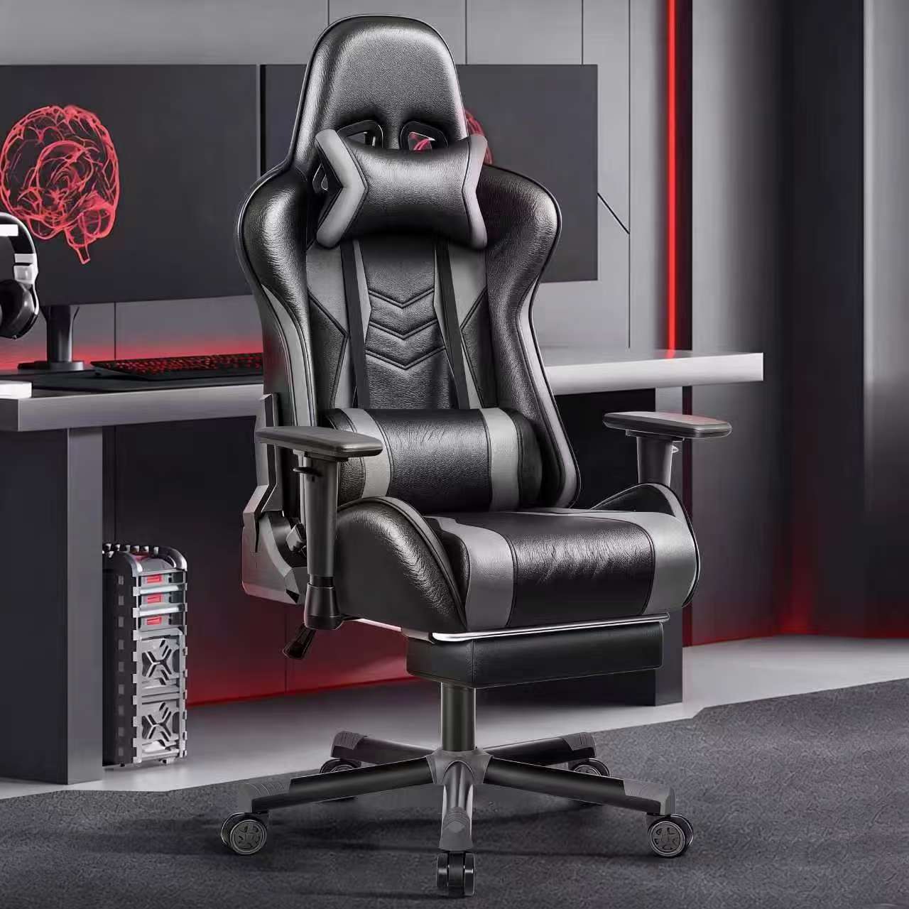 Sedia da Ufficio Ergonomica in Rete Regolabile con Poggiatesta | HOME