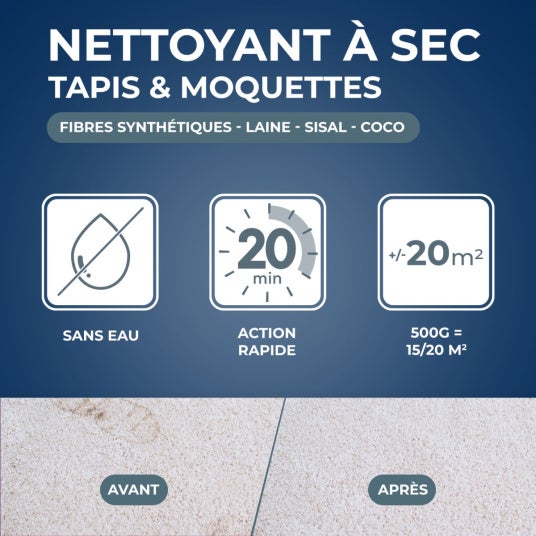 Nettoyant à sec Tapis Moquettes Starwax - 500g Starwax - 4
