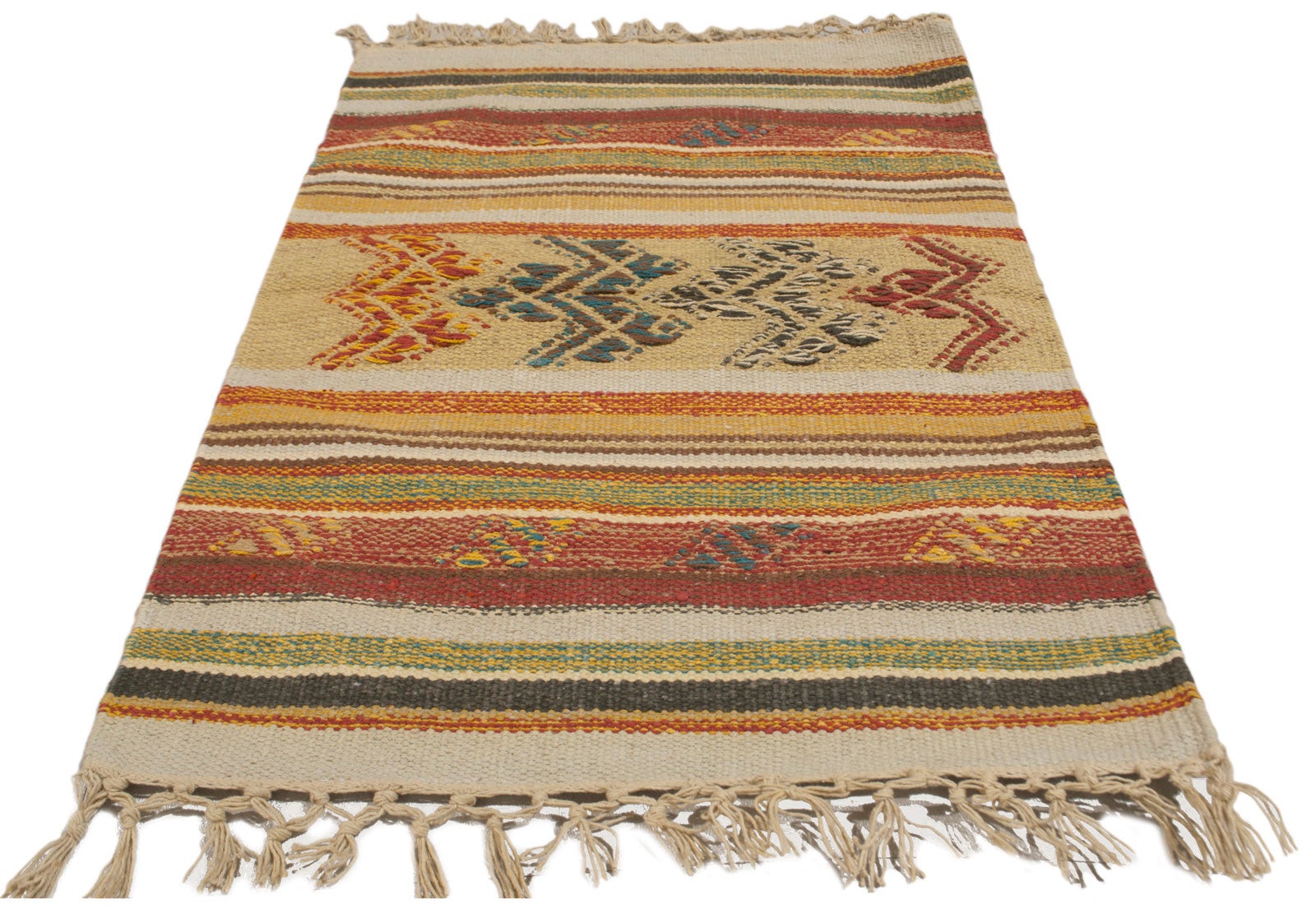Galleria Farah1970 - CM 60x45 autentyczny oryginalny indyjski kilim idealny do