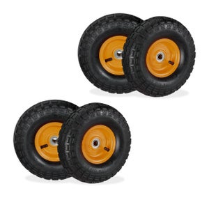 2 Roues Pour Diable 4.1/3.5-4 Avec Air - Rechange Jusqu'à 136 Kg (260 X 85 Mm)