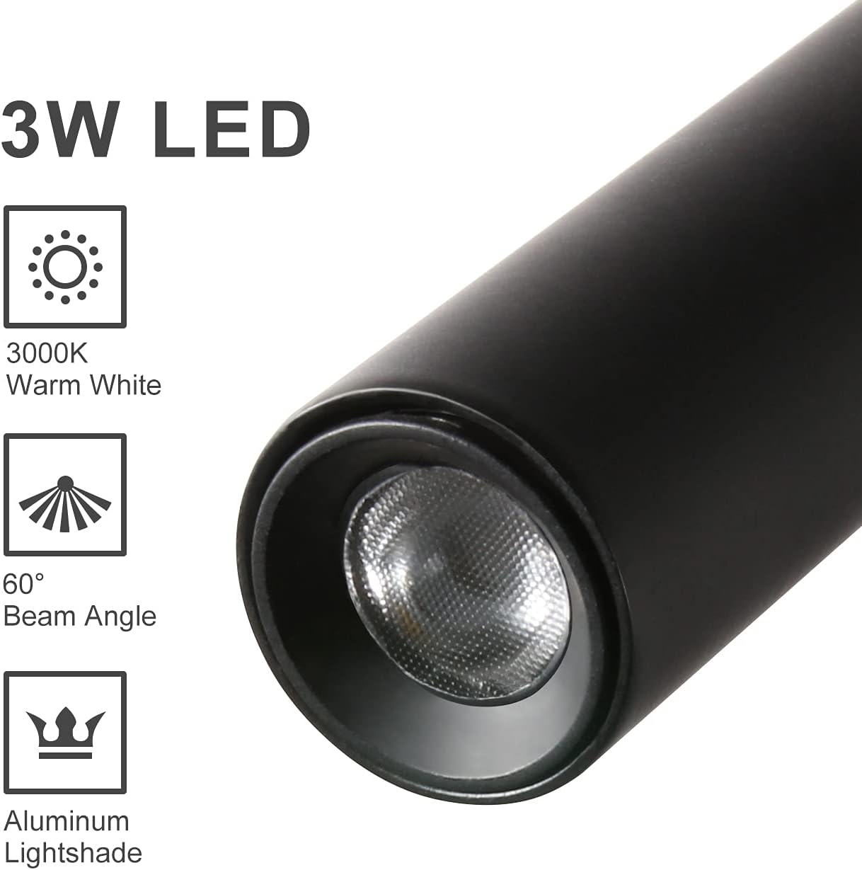 Applique de Lecture Noir, Lampe Col de Cygne Flexible LED 3W 3000K Fixation Liseuse Murale 240V avec interrupteur pour Chambres Salon Intérieur Salon - 5