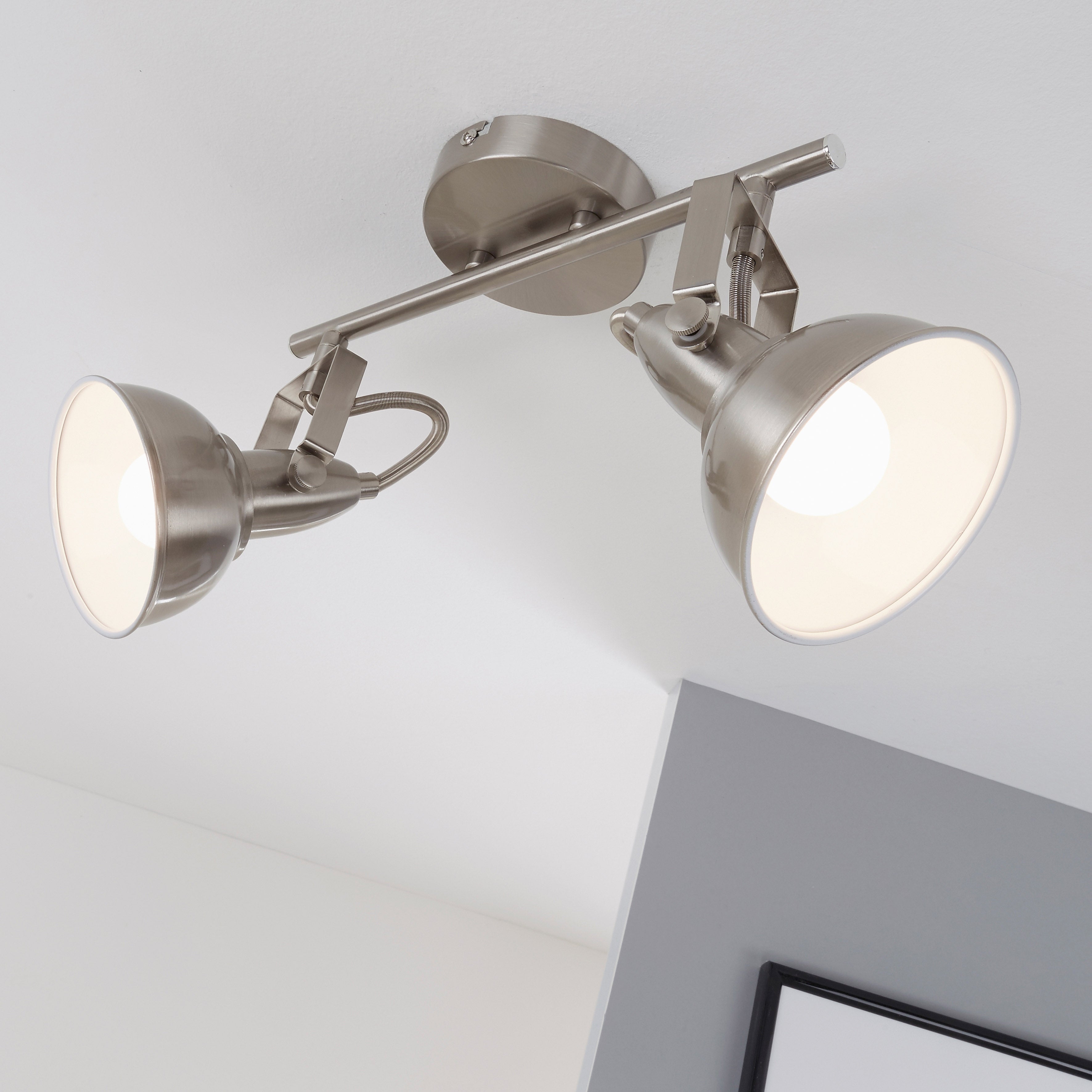 Leuchten 3195-048 Plafonnier, Spots, Lampe Salon, Applique LED, Métal