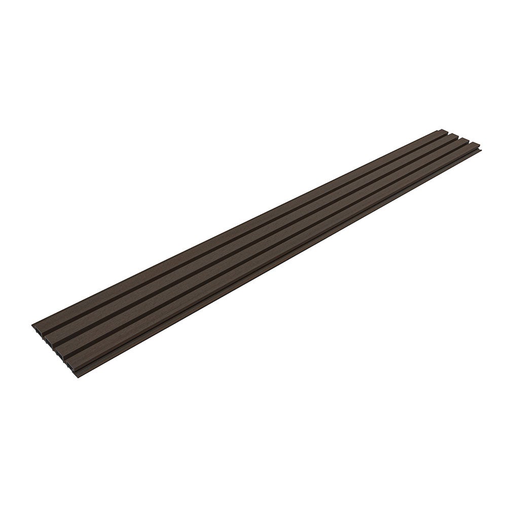Home Deluxe - Revêtement de façade en WPC DUVAR - Couleur : noyer, taille : 2 m² env. 190 x 21,9 x 2,6 cm, matériel de montage inclus I Panneaux de - 3