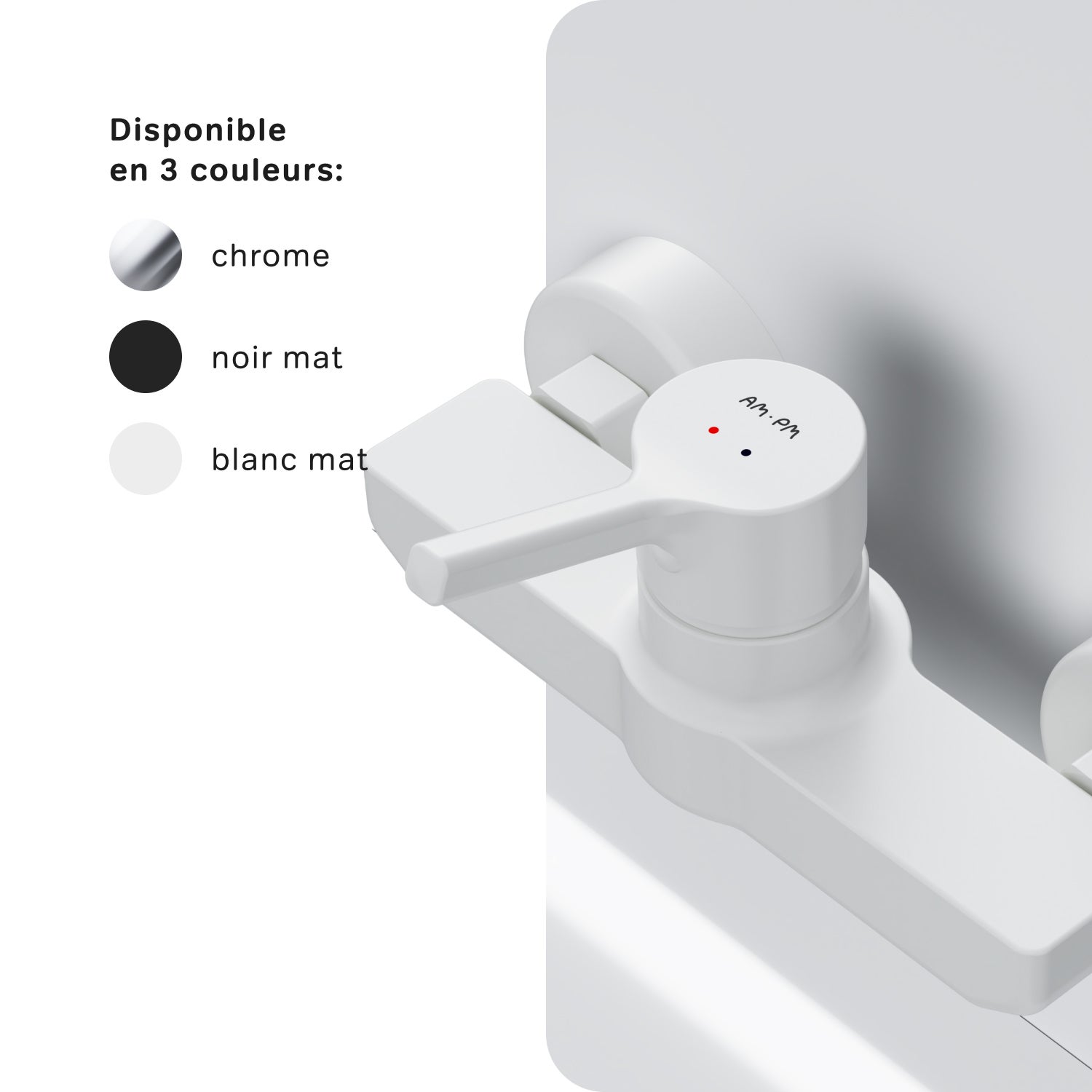 Mitigeur mécanique de douche Robinet de douche Blanc, X-Joy S FXB20033 AM.PM - 6