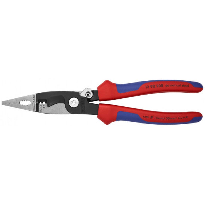 Szczypce wielofunkcyjne Knipex 200 mm Czerwone 6 funkcji ergonomiczne