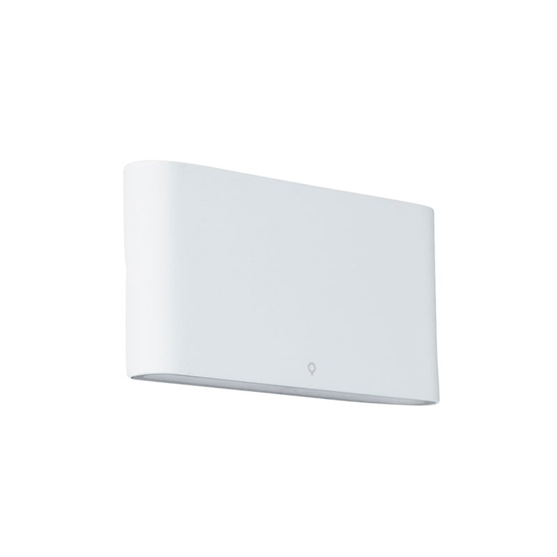 Lampa ścienna biała 17,5 cm z LED IP65 - Batt
