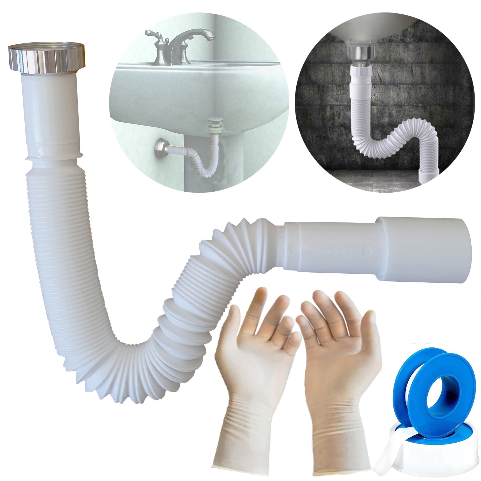 COSMIC Flat Pack 2 Spazzole WC In Silicone Ultra Sottili Con Supporto Pavimento/Parete - Sabbia