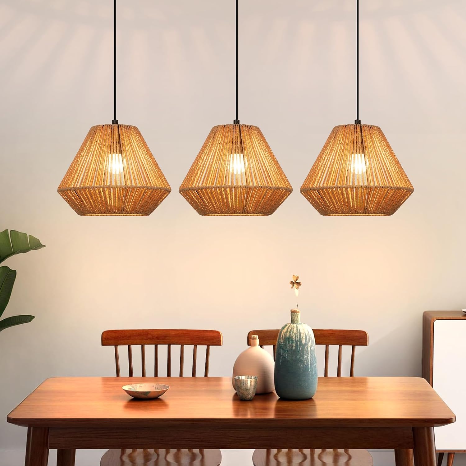 ZMH Czarna, regulowana lampa wisząca w stylu retro, 150 cm, E27, maks. 25 W, żarówki (żarówka nie jest dołączona)