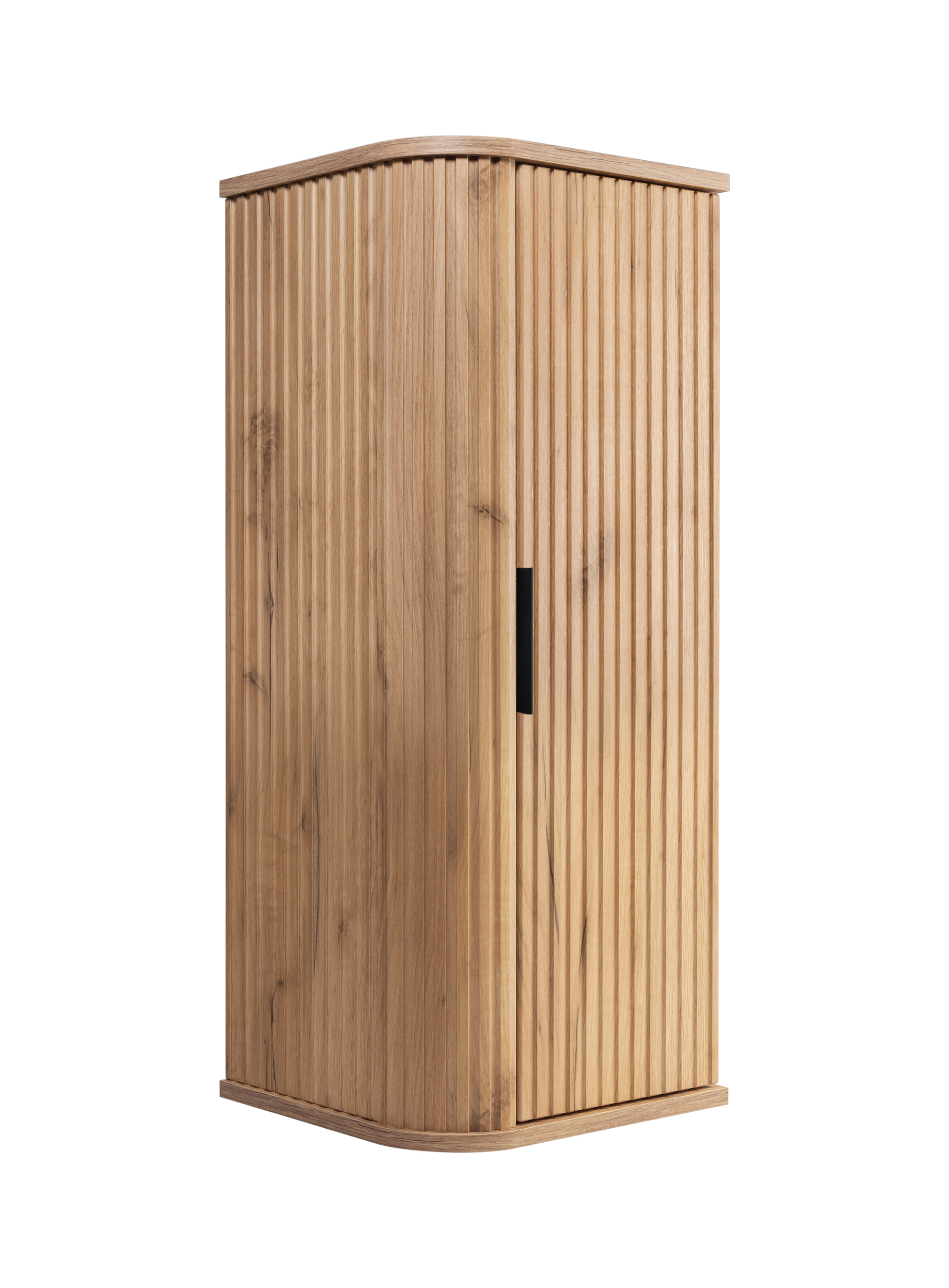 Szafka łazienkowa, dąb Craft, uchwyt czarny, 79 x 35,5 x 31,5 cm