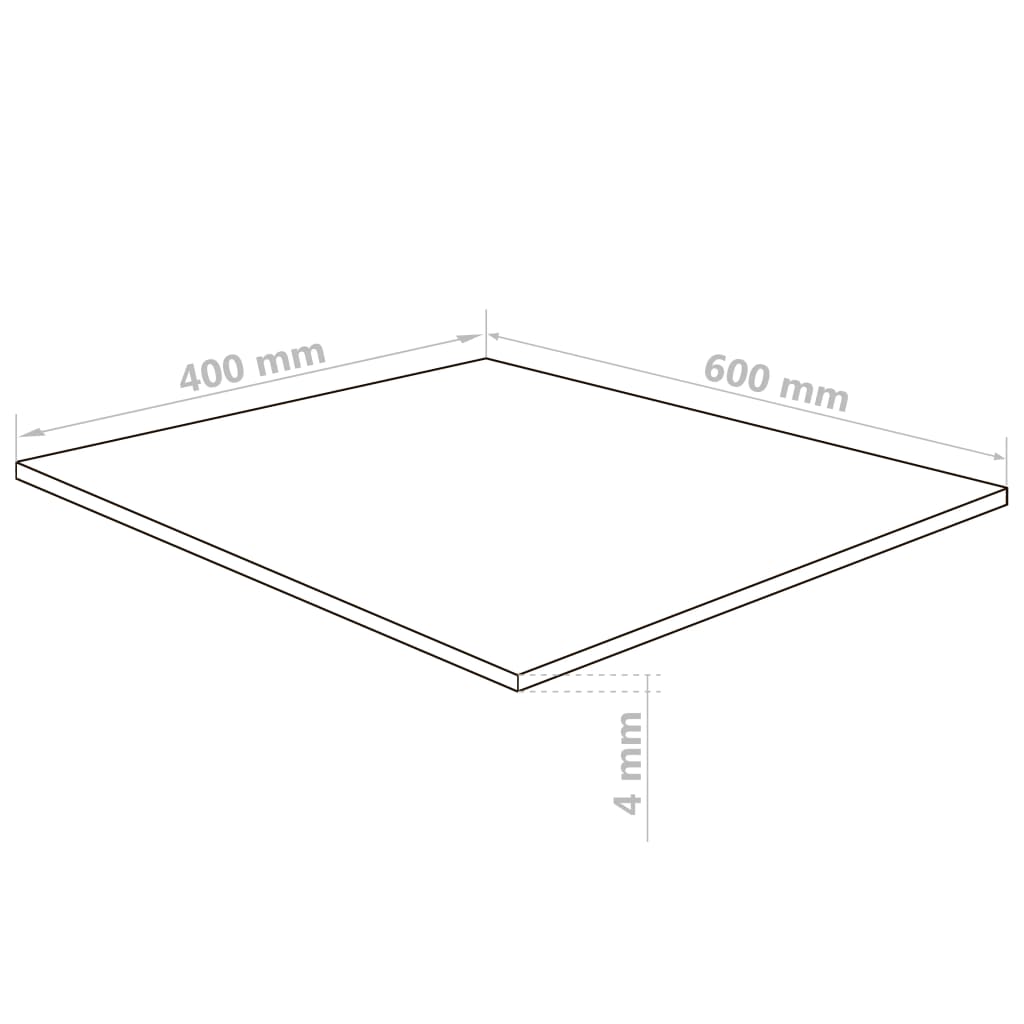 Feuilles de verre acrylique Transparent 40 x 60 cm Acrylique vidaXL - 6
