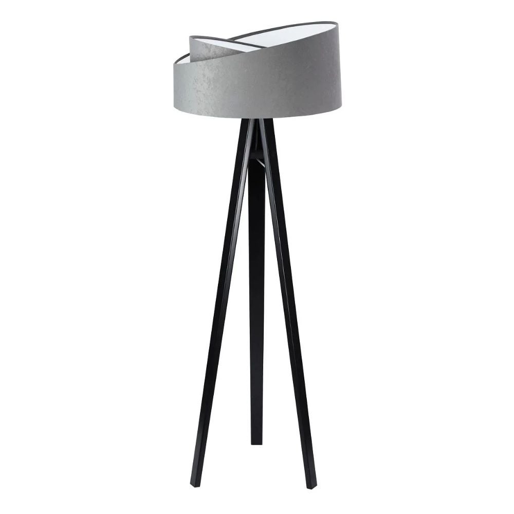 Lampa stojąca GEMSTONE szara/biała/czarna