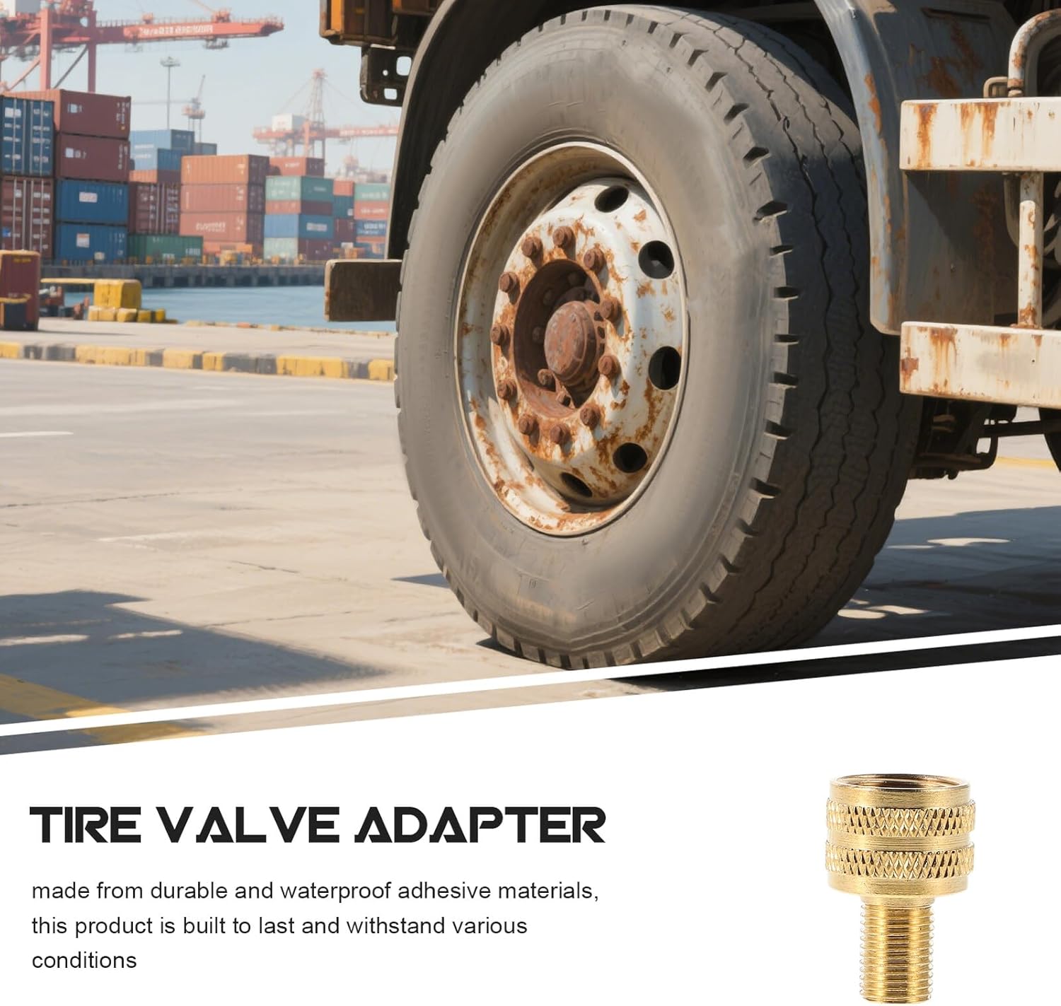 3 Pièces Adaptateurs de Valve de Pneu Camion Embouts de Gonflage pour Compresseur Air Accessoires pour Gros Pneus Agricoles et Poids Lourds - 7