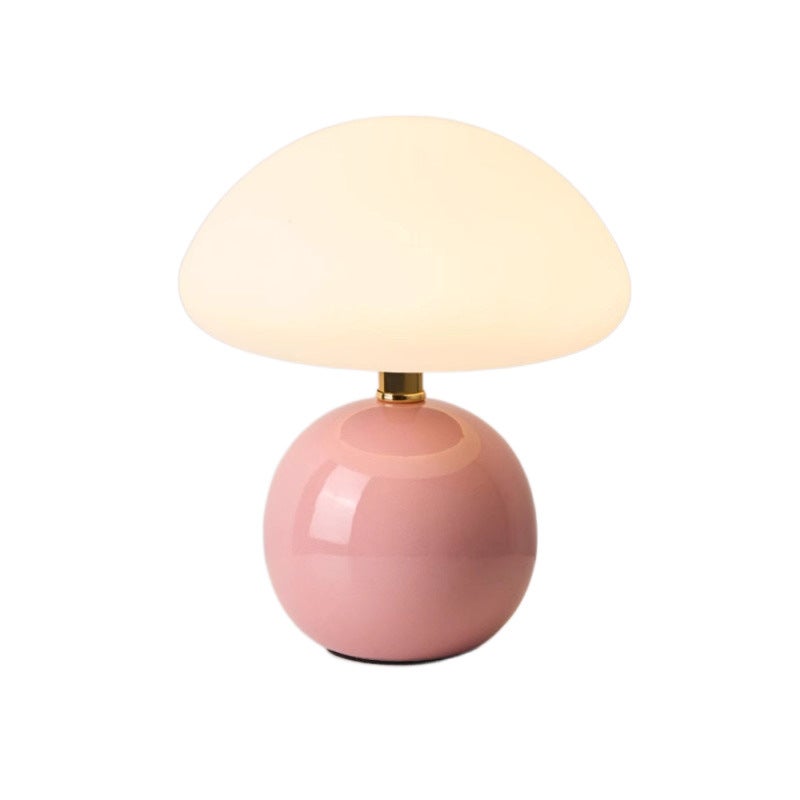 Lampka nocna Mushroom, prosta dekoracyjna lampka nastrojowa, bezstopniowe ściemnianie w trzech kolorach, różowa, 22*12*20 cm