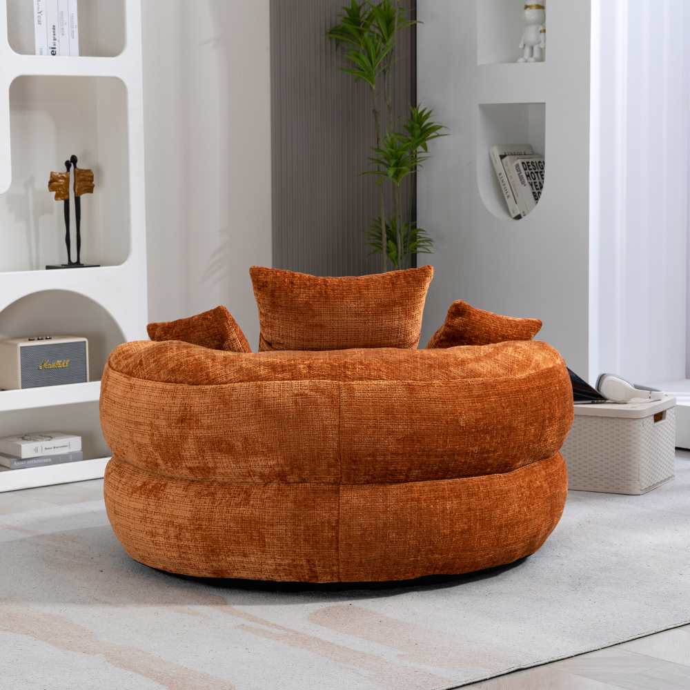 Fauteuil Lazy Sofa Confortable à Dossier Haut avec Coussins, Siège Lounge Relax pour Adultes et Enfants - 3