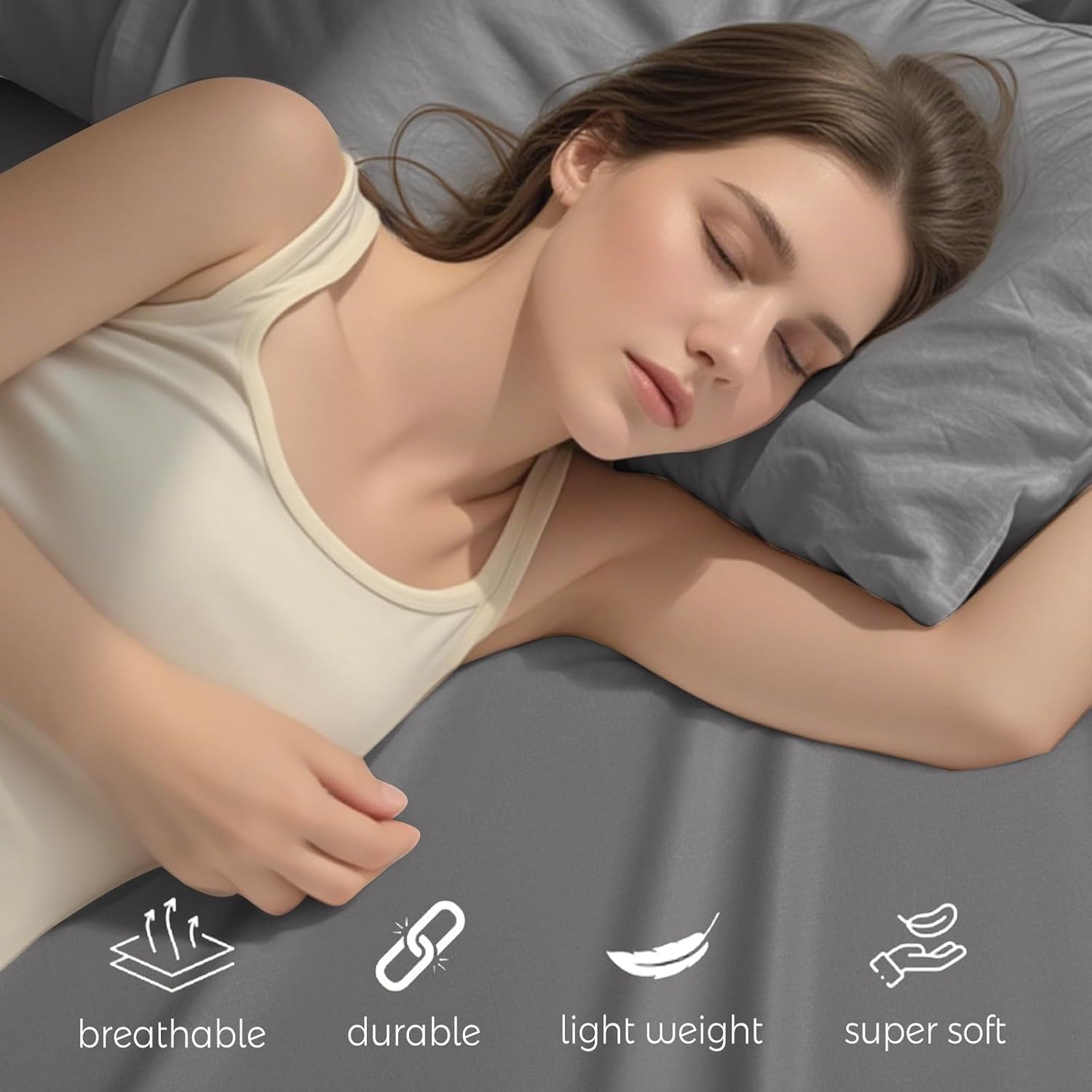 Drap-housse rafraîchissant de luxe : procure une fraîcheur agréable en été — idéal pour ceux qui transpirent la nuit. - 2