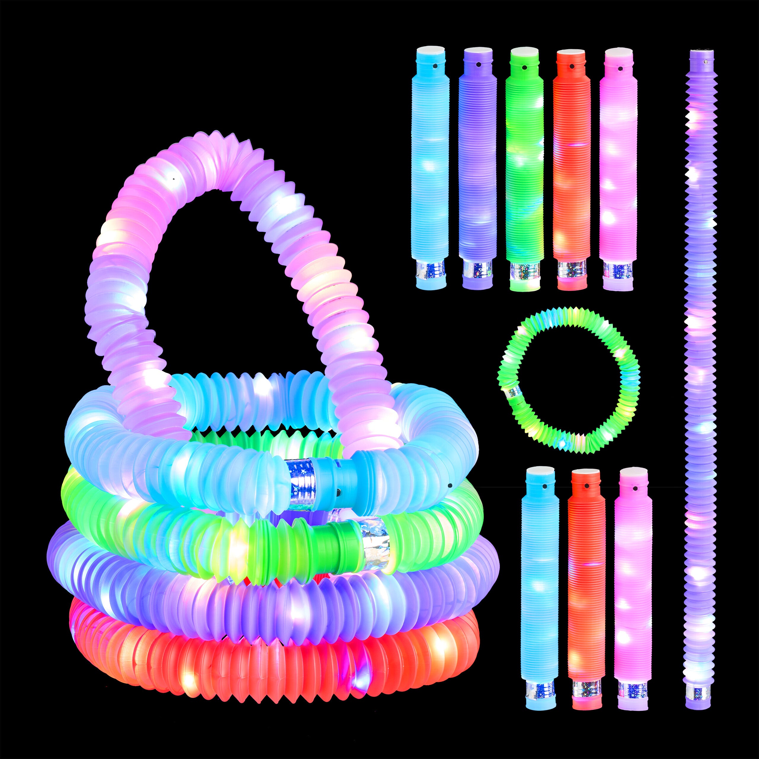 Bastoncini Luminosi 18 Pezzi – 6 Colori, Extra Bright, Grandi, Per Feste, Campeggio E Concerti