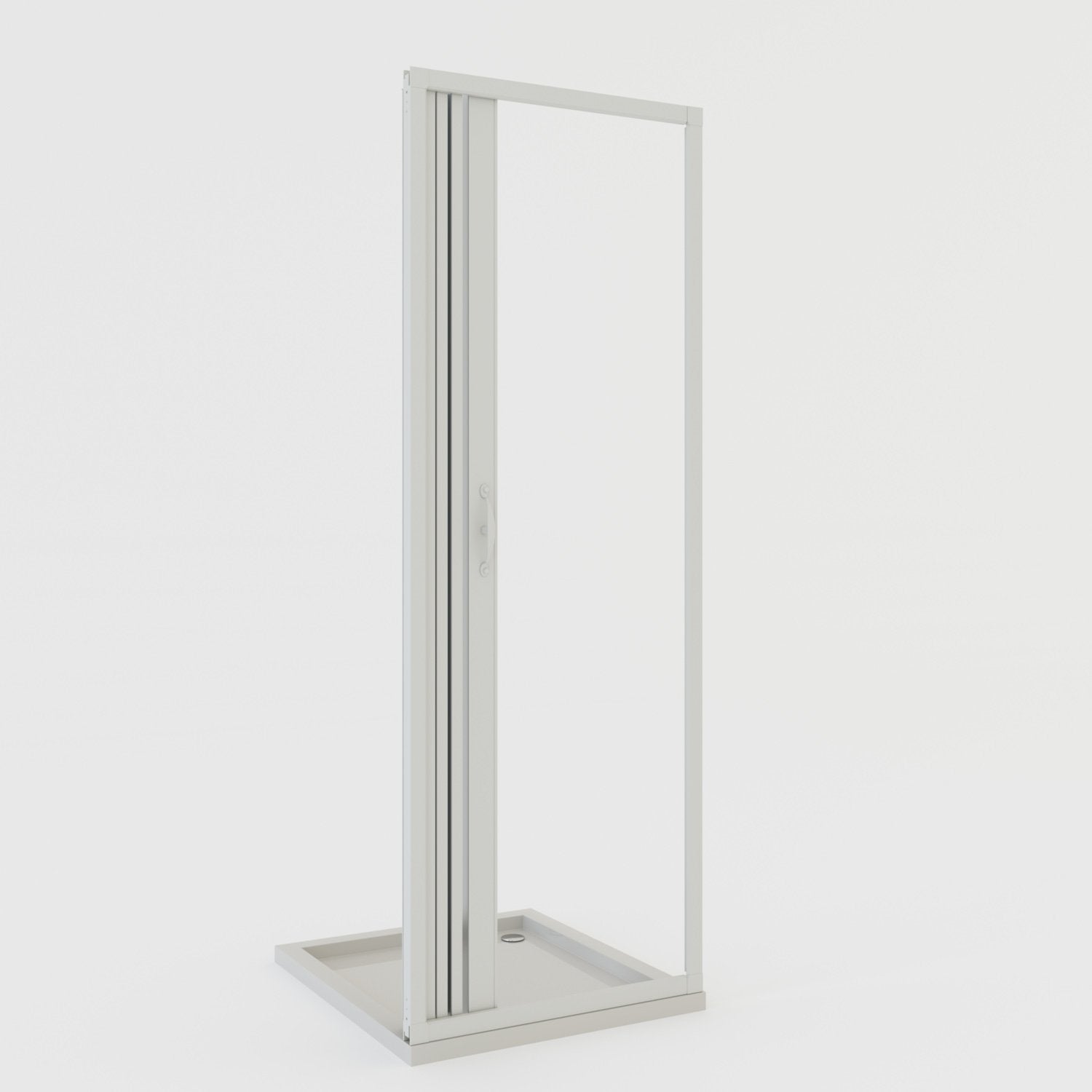 Puerta de ducha plegable 100 CM de PVC mod. Giglio con apertura Lateral - 4