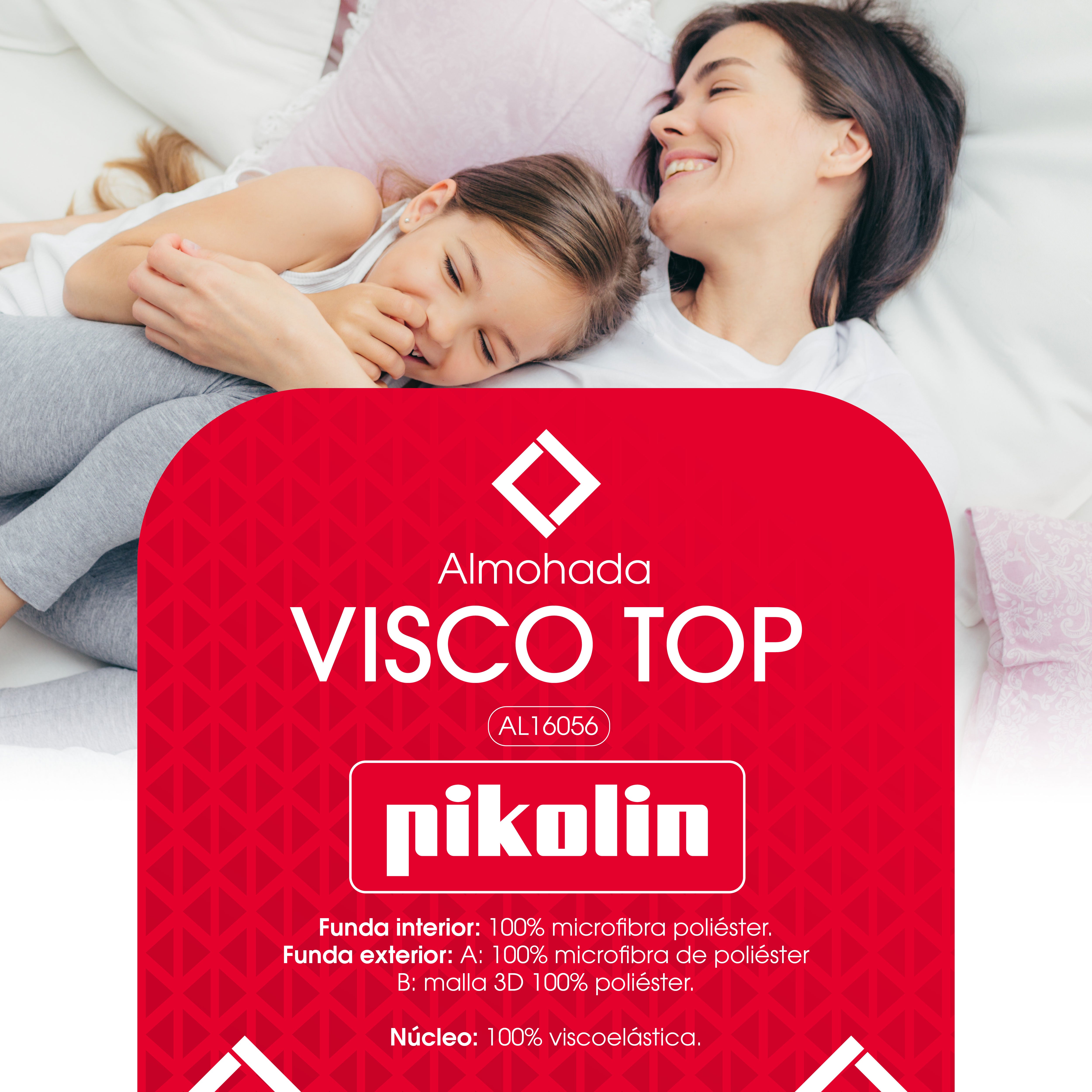 Almohada 75cm viscoelástica PIKOLIN de firmeza alta con malla 3D | VISCO TOP - 3