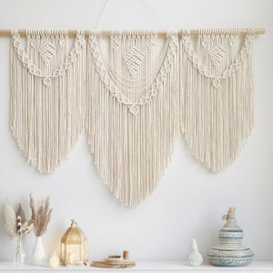 Set di 3 stampe artistiche da parete in stile boho, senza