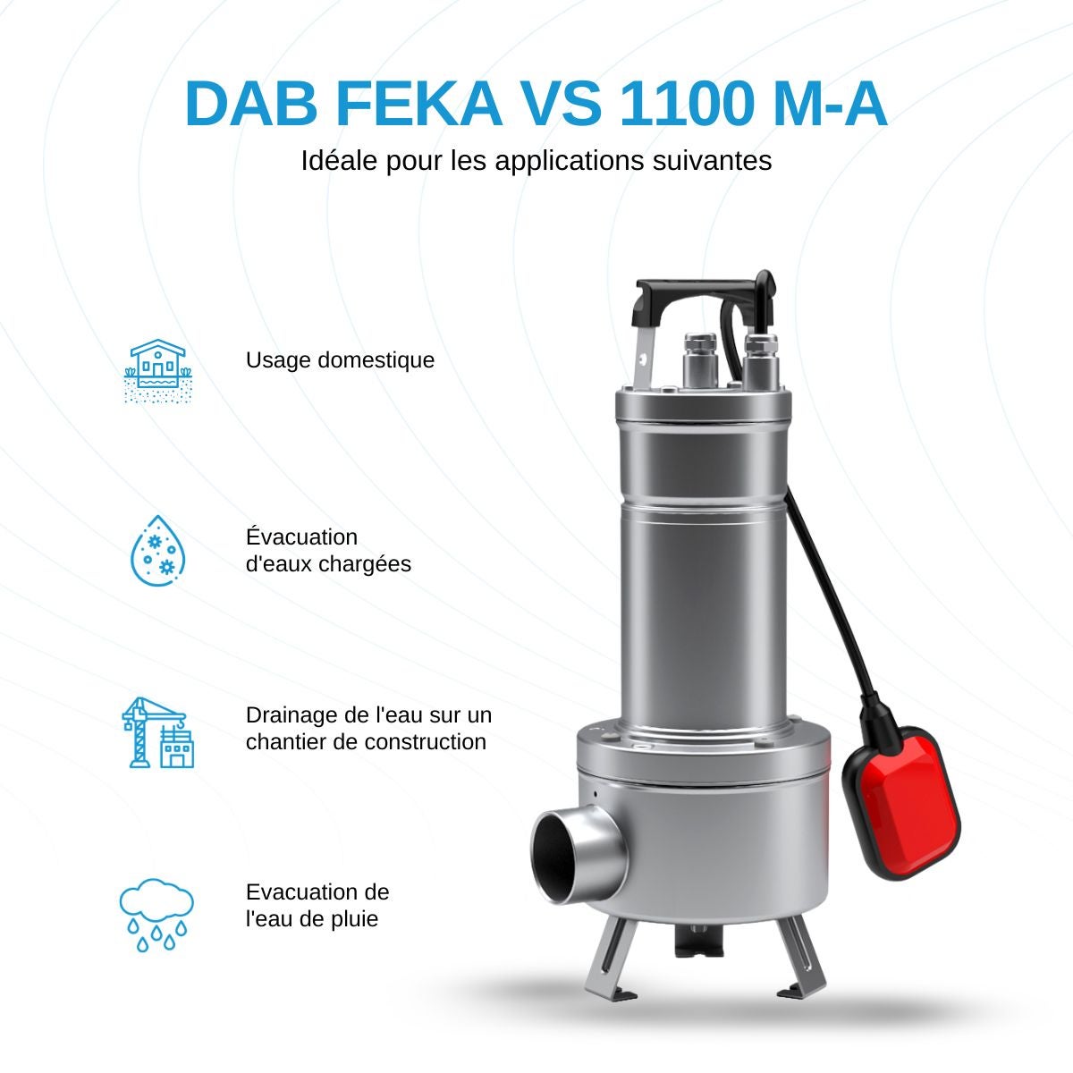 DAB Feka VS 1100 M-A Pompe de relevage - 2