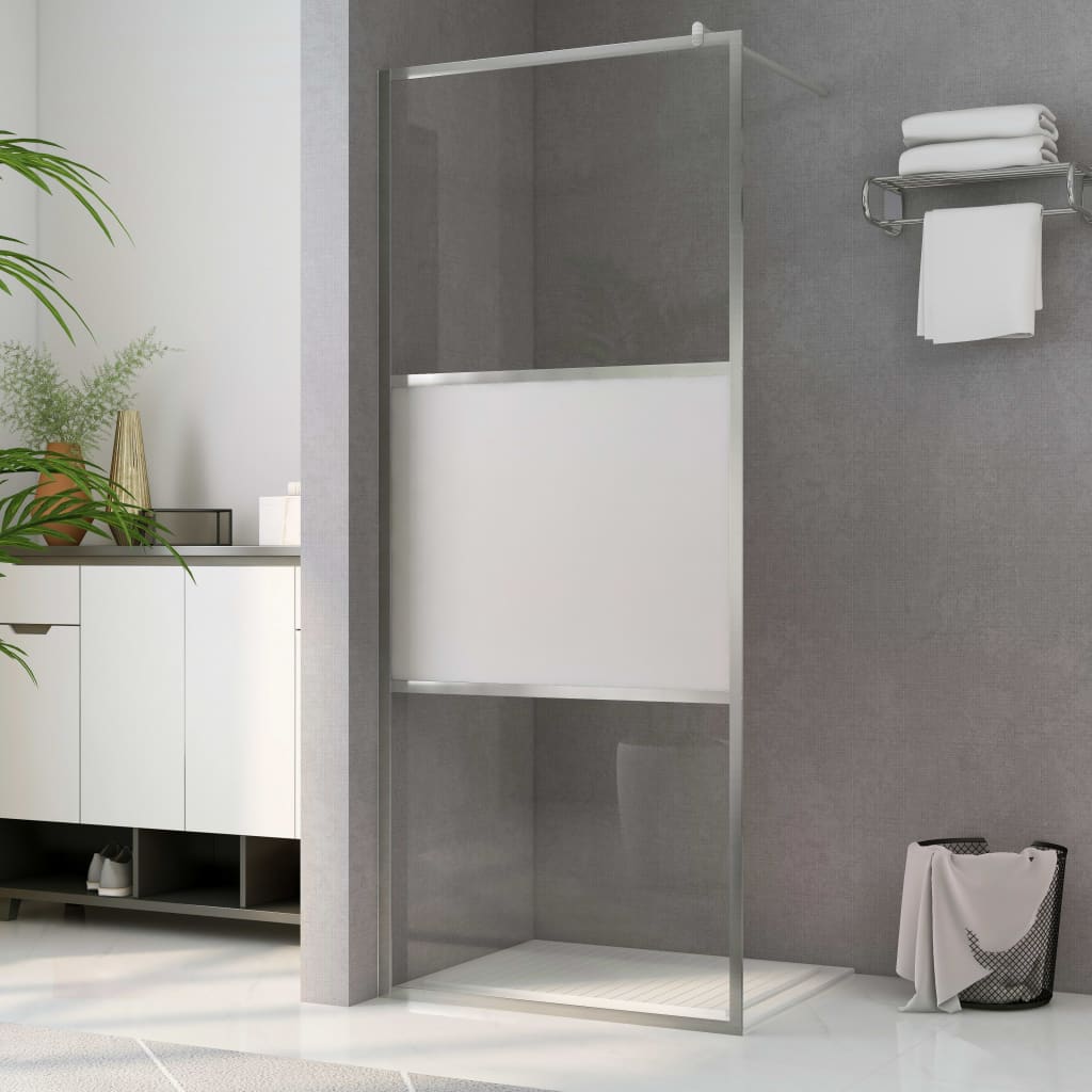 Maison Exclusive - Parete per Doccia Walk-in Vetro Semi Smerigliato ESG 80x195 cm - 8