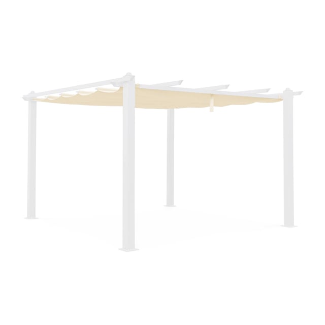 Telone per pergola condate in poliestere 3x4 m, Ecrù