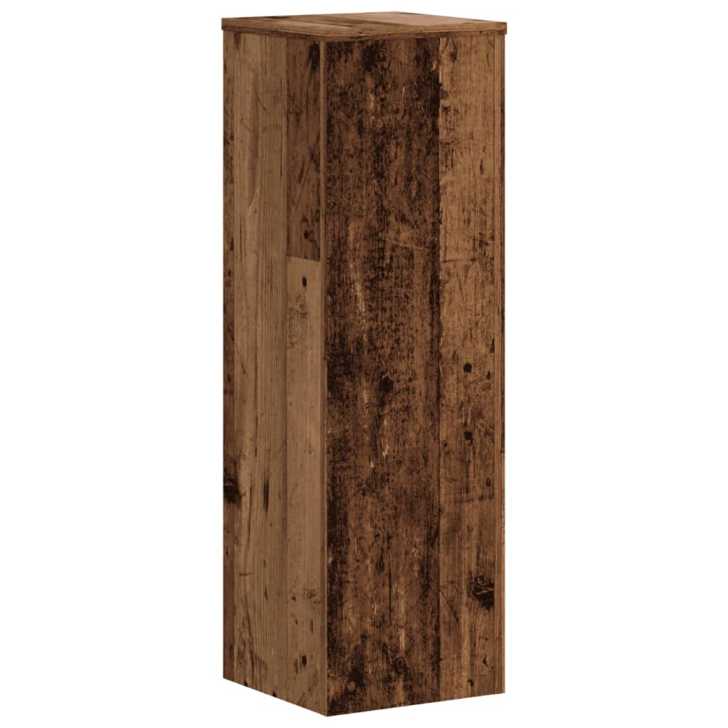 Supports pour plantes 2 pcs vieux bois bois d'ingénierie - 4