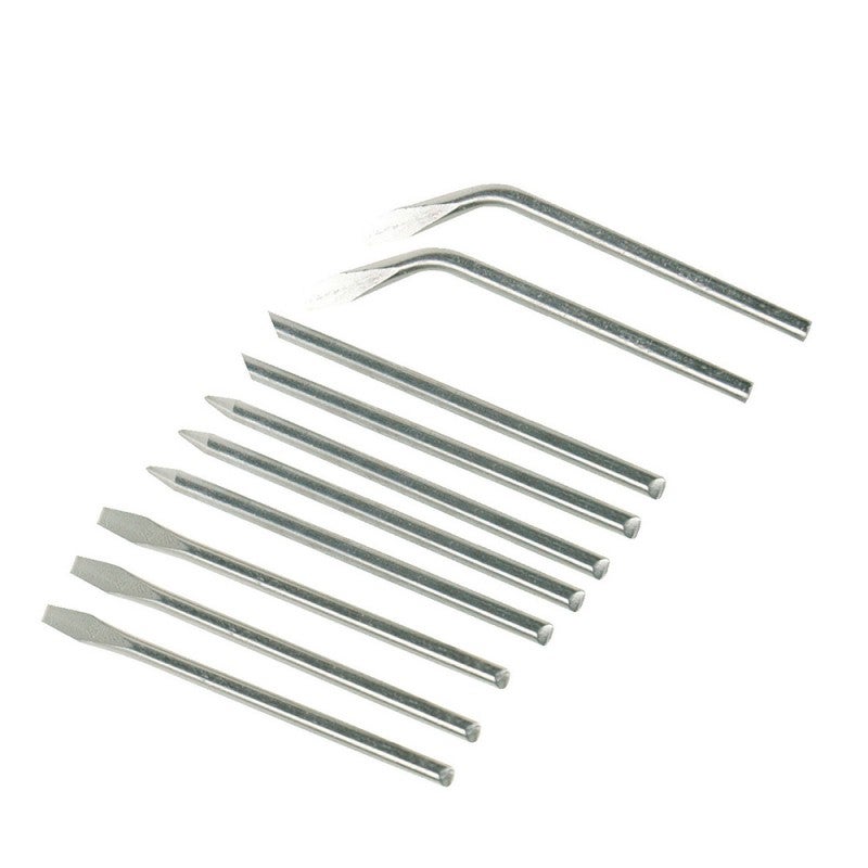 Silverline 675071 – 10 Punte Per Saldatore 40W (Coniche, Scalpello, Piegate) - 2
