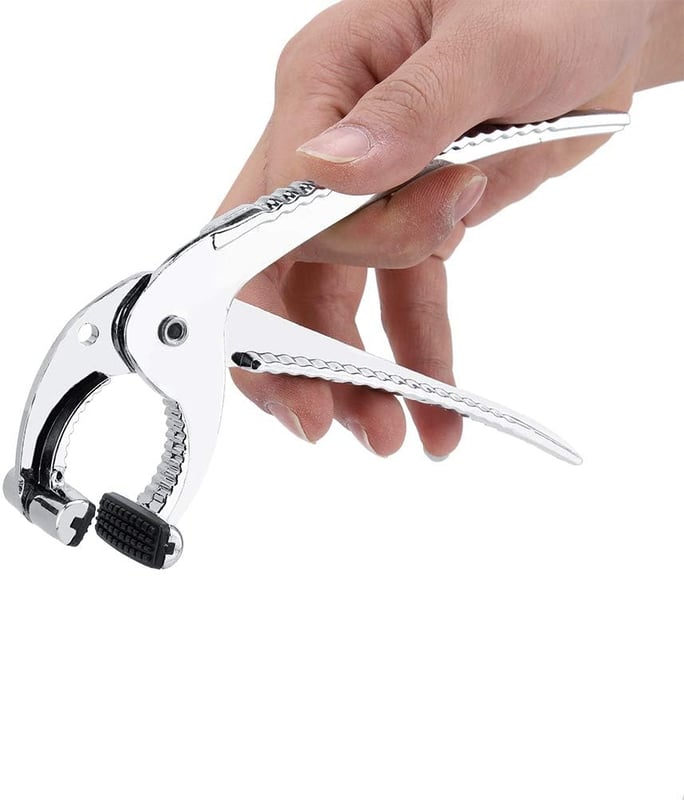 Szczypce do piekarnika, klips do miski zapobiegający oparzeniom, szczypce ze stali nierdzewnej, klips do miski odporny na ciepło i antypoślizgowy, szc