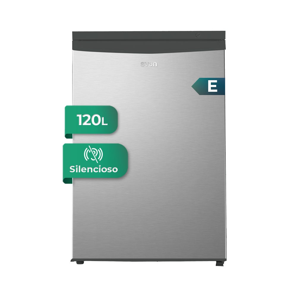 Svan Frigorífico Refrigerador Mini Sr855500ecx, 1 Puerta, Capacidad 107 Litros, Cíclica, Bajo Nivel Sonoro, Puerta Reversible , Leroy Merlin