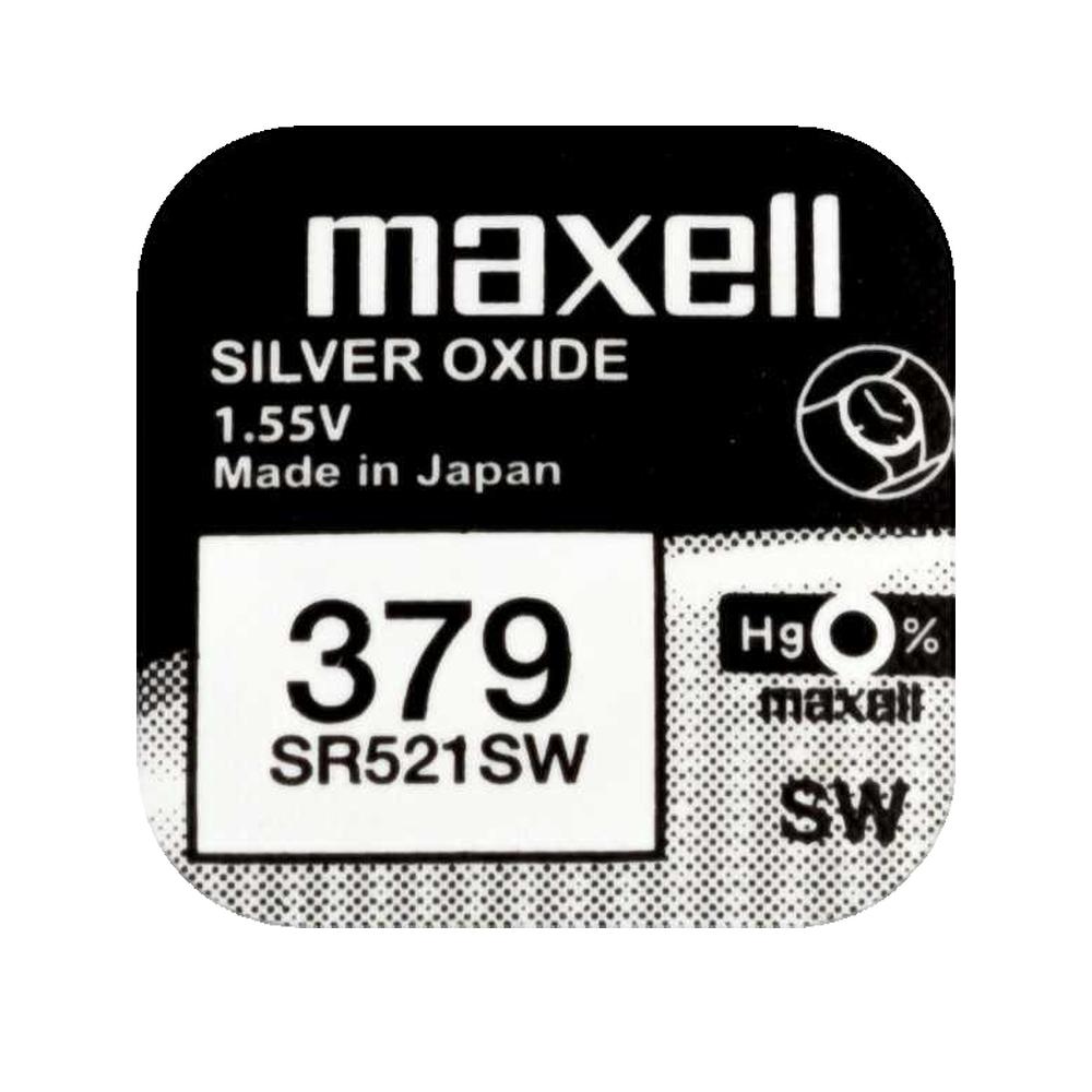 Pila Boton Oxido De Plata 379 / SR521SW (Caja 10 Pilas) - 3