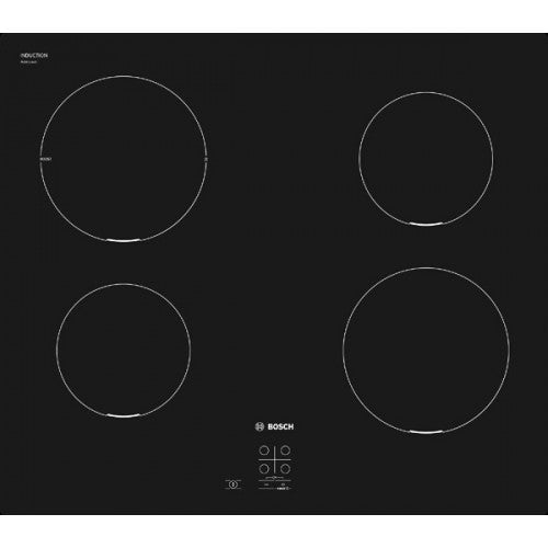 Table de cuisson à induction Bosch série 2 PUG611AA5E à surface plane, quatre brûleurs, noir - 7
