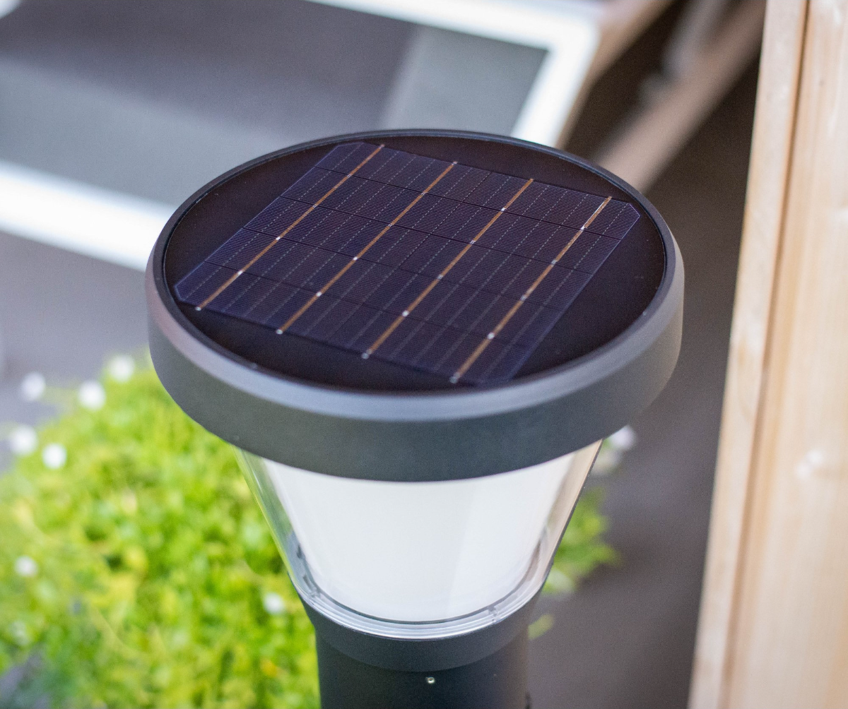 Farola solar Iplux® Oslo 200 cm - Alta calidad - Duración de la combustión 15 horas - 8