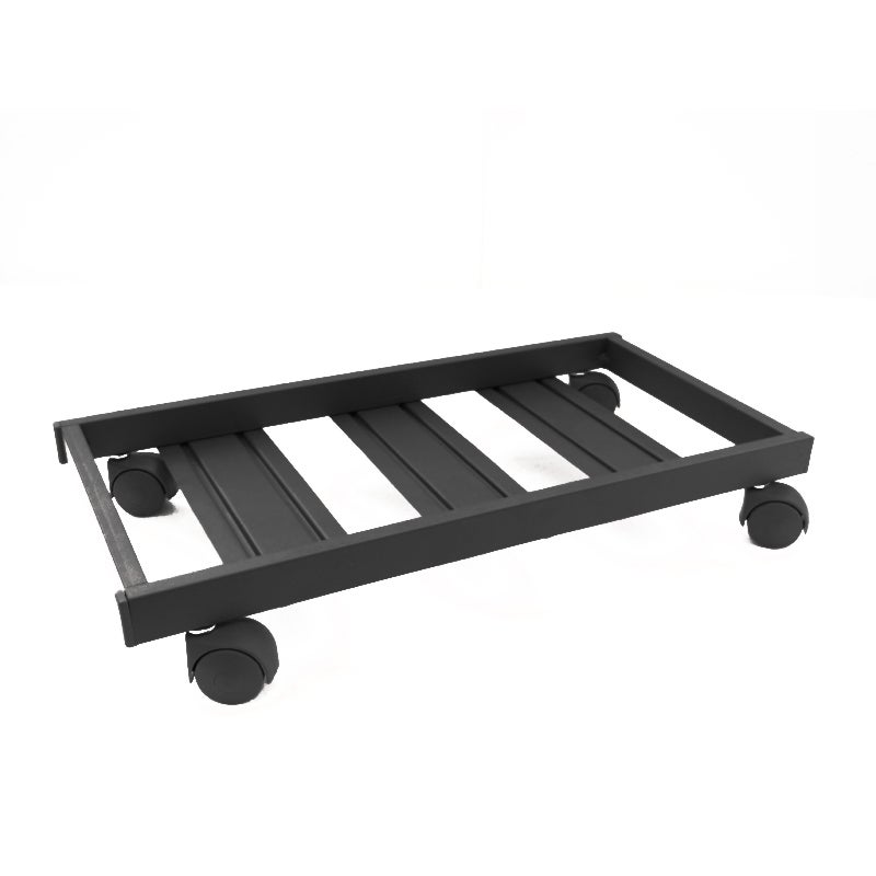 Sottovaso Quadrato In Legno Naturale Con 4 Ruote Square Alberiamo